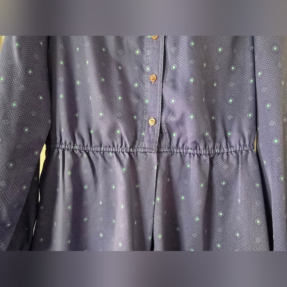 Vintage Schrader Sport Blue Long Sleeve Dress - Picture 7 of 7